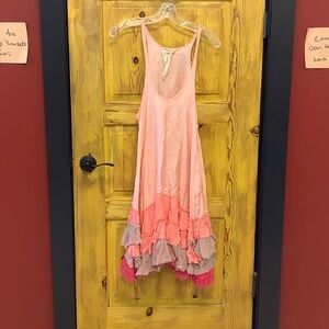 Free People Pink and Purple Layered Dress